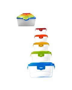 Lot De 5 Boîtes De Conservation Rectangulaires Paris - Assortis