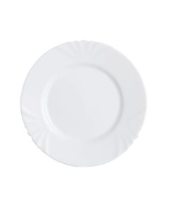 Lot De 6 Assiettes Dessert LUMINARC Cadix 19 cm - Blanc