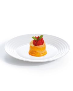 Lot De 6 Assiettes Dessert LUMINARC Harena 19 cm - Blanc