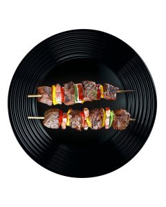Lot De 6 Assiettes Plates LUMINARC Harena 25 cm - Noir