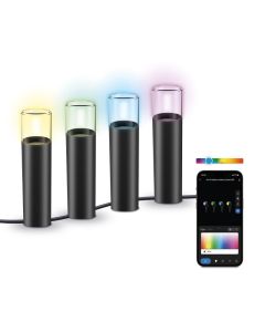 Lot de 4 Balises Extérieures Smart LED KSIX WiFi + APP 12W – BXOUTL2