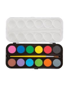 Box De 12 Couleurs de Peinture ATLAS Pour Enfants GM (SAT-76)