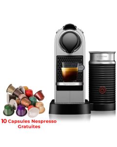 Machine à Café NESPRESSO CITIZ&MILK C123 - Silver