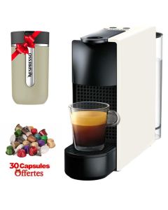 Machine à Café NESPRESSO Mini Essenza C30 N1 XE - Blanc