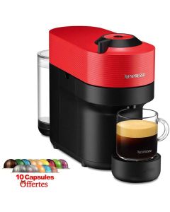 Machine à Café NESPRESSO Vertuo Pop 0.6L - Rouge
