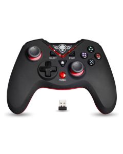 Manette de Jeu Sans Fil SPIRIT OF GAMER RFXPG Pour PS3/PC - Noir et Rouge