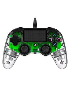 Manette Gamer Filaire NACON Controller Lumineux PS4 - Vert& Transparent 