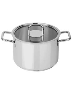 Marmite SILAMPOS Comfort Glass 26cm – 8L – Acier Inox