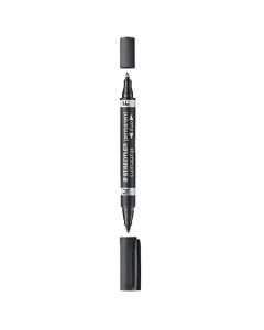 Marqueur permanent STAEDTLER double pointe Lumocolor duo Noir 