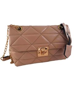 Sac Bandoulière MODALINE Mary avec Chaine - Beige & Gold