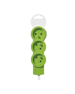 Multiprises LEGRAND 3 Prises 2P+T 16A 230V Avec Cordon 1.5M - Vert