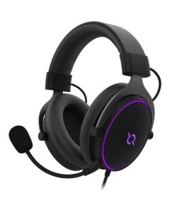 Micro Casque Filaire Gamer AQIRYS Carina RGB - Noir