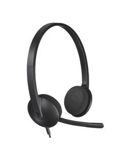 Micro Casque Filaire LOGITECH USB Stéréo H340 - Noir