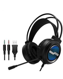 Micro Casque Gamer Filaire T-WOLF H130 RGB - Noir