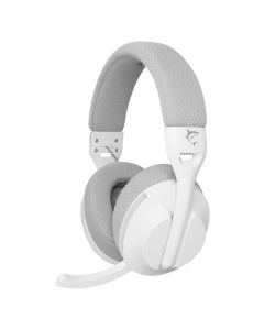 Micro Casque Gamer Sans Fil WHITE SHARK FALCON - Blanc&Gris