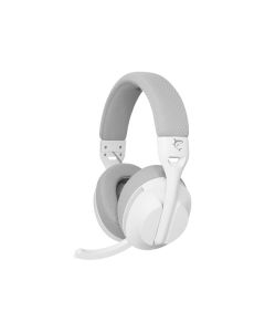 Micro Casque Gamer Sans Fil WHITE SHARK FALCON - Blanc&Gris