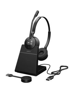 Micro Casque Sans Fil JABRA ENGAGE 55 MS USB-A Avec Support - Noir  