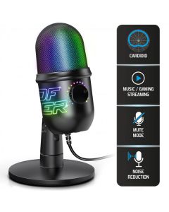 Microphone Filaire Gamer SPIRIT OF GAMER Clardiod EKO400 RGB - Noir