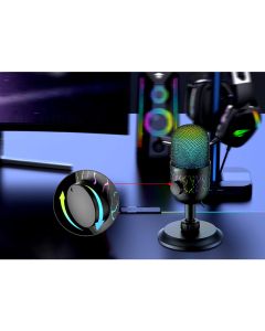 Microphone Gamer Noir Filaire HAVIT GK52 Cardioïde RGB