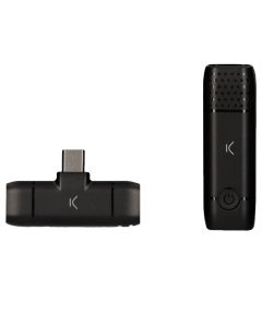 Microphone Sans Fil KSIX Pour Smartphones Type-C - Noir