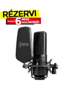 Microphone BOYA BY-M1000 XLR à Condensateur à Large Diaphragme 