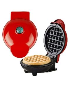 Mini Appareil à Gaufres MAKER-233 350W - Rouge