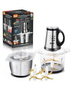 Mini Hachoir 2en1 RAF R7028 1600W - Inox