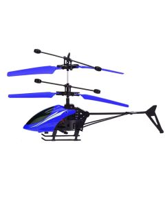 Mini Hélicoptère À Induction Pour Enfants - Bleu