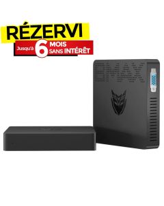 Mini PC de Bureau BMAX B1 Pro N4000 8Go 128Go eMMC - Noir