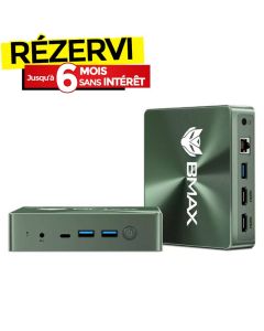 Mini PC de Bureau BMAX B6 Pro i5 10è Gén 16Go 512Go SSD - Vert