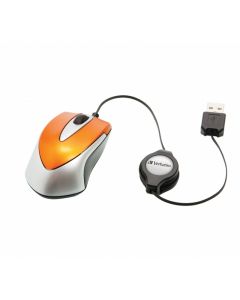 Mini Souris Filaire Optique VERBATIM 049023 USB - Orange