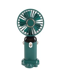 Mini Ventilateur Portatif Rechargeable LED - Vert