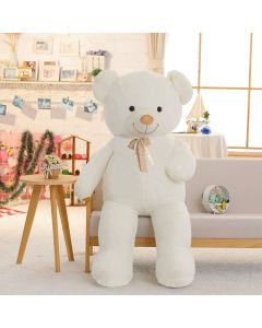 Peluche Ours GM 1.35 m - Blanc