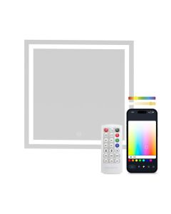 Miroir intelligent KSIX Aqua, antibuée 70x70cm, haut-parleur intégré