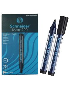 Pack de 10 Marqueur Tableau Schneider Maxx 290 - Noir