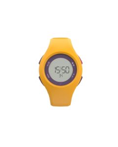 Montre Chronomètre Decathlon W200S Jaune/Violet - Étanche 5 ATM