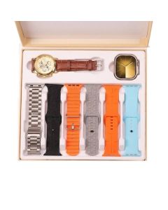 Montre Connectée JSYES M72 Avec 6 Bracelets 380 mAh - Gold