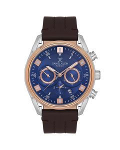 Montre Homme DANIEL KLEIN DK-1-13547-4 - Marron, Rose Gold & Bleu