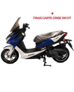 Scooter UNISCOOT 125CC FX2 Plus Bleu - Moteur Jinlang CVT