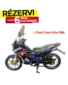 Moto UNISCOOT MIRAGE 125CC - Bleu