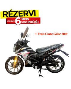 Moto UNISCOOT MIRAGE 125CC - Gris