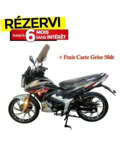 Moto UNISCOOT MIRAGE 125CC - Noir