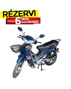 Moto à Essence UNISCOOT MTR 107CC Monocylindre 4 Temps - Bleu