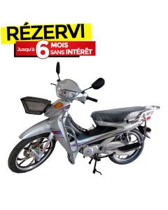 Moto à Essence UNISCOOT MTR 107CC Monocylindre 4 Temps - Gris