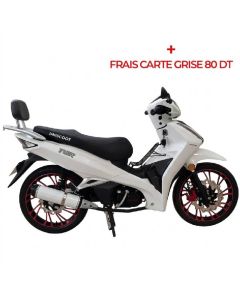 Moto UNISCOOT TIGER 125 cm³ 4 temps - TIGER-2-BLANC