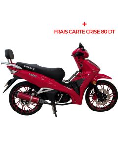 Moto UNISCOOT TIGER 125CC 140 km/h 4 Vitesses - TIGER-2-ROUGE