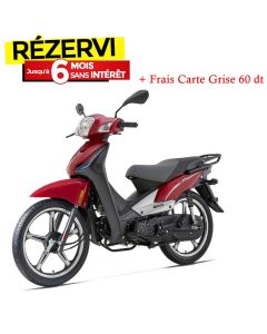 Moto ZIMOTA JOY 107 CC - Rouge