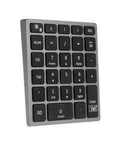 Pavé Numérique Sans Fil TNB iClick rechargeable - Gris