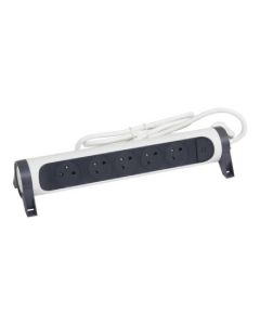 Multiprise LEGRAND 5X2P+T 3M Blanc et Gris 3680W