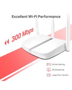 Point d'accès & Routeur Wi-Fi MERCUSYS 300 Mbps - Blanc